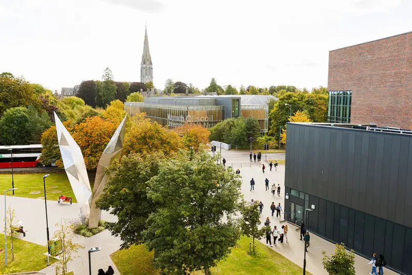 Our campus in autumn, taken from the balcony of the Education Building
